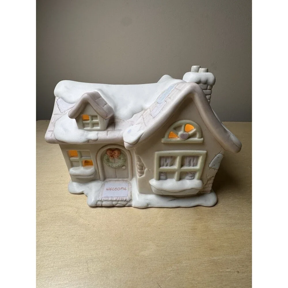 Precious Moments Sugar Town 7 Pc Christmas Village Sam’s House Lot w/ Boxes VTG